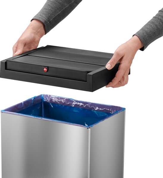 Velkoobjemový odpadový box Big-Box Swing L, 35 l, samozavírací, nerez lesklý