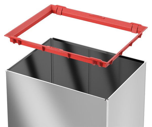 Velkoobjemový odpadový box Big-Box Swing L, 35 l, samozavírací, nerez lesklý