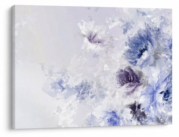 Obraz - Kvetiny, texturovaná malba (70x50 cm)