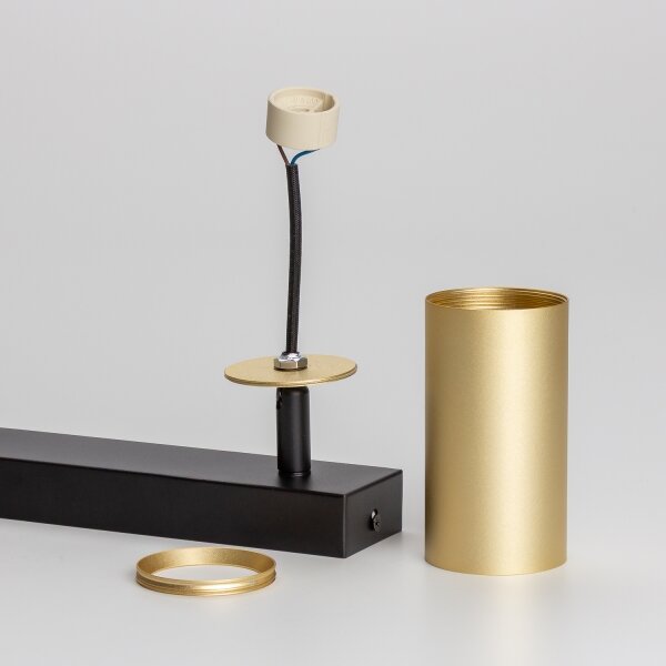 Brilagi - Bodové svítidlo SELE GOLDEN 2xGU10/30W/230V černá/zlatá
