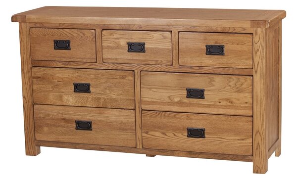 Dubová komoda SRDC90 138x43x77, rustikální dřevěný nábytek
