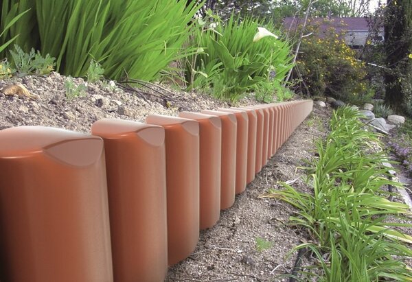 Prosperplast Palisáda zahradní Oggy terakota 250cm