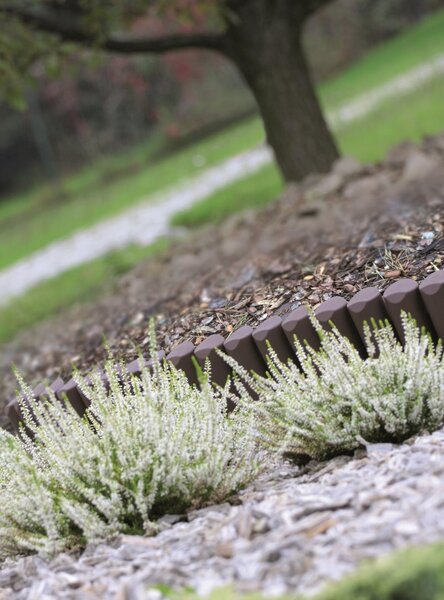 Prosperplast Palisáda zahradní Oggy tmavě hnědá 250cm