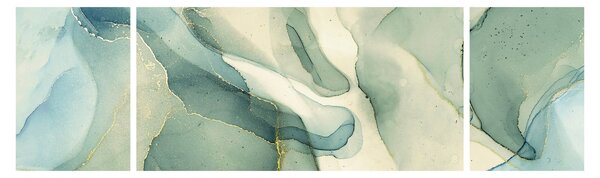 Obraz - Inkoustová abstrakce 3 (170x50 cm)