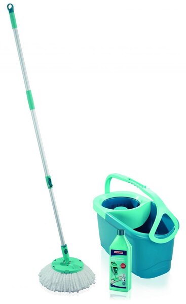 Set Rotation Disc Mop Ergo + Čistič na silně znečištěné podlahy 1 l LEIFHEIT 55414