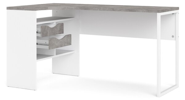 Psací stůl Function Plus 80118 bílá/beton - Tvilum