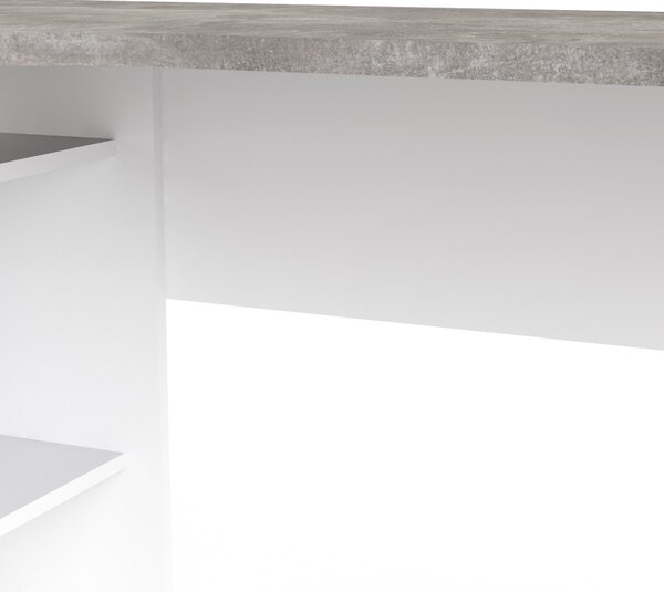 Psací stůl Function Plus 80118 bílá/beton - Tvilum
