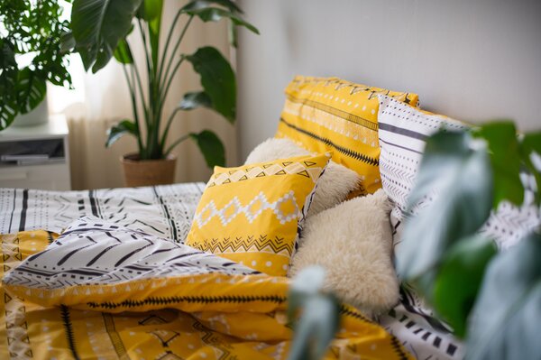 Jahu Cotton House Maya 3dílné bavlněné povlečení Rozměr: 1x 70 x 90, 1x 140 x 200 a 1x 40 x 40 cm