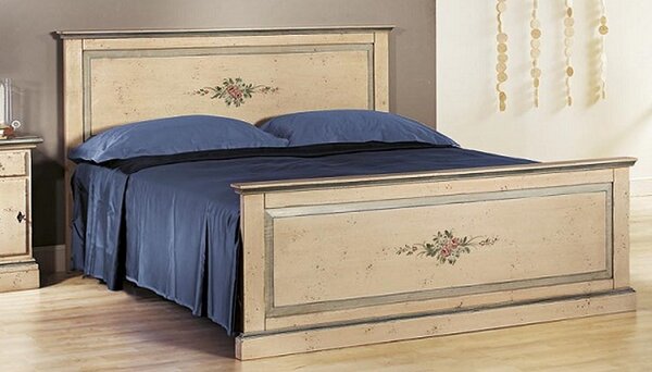 Dvoulůžková postel AMZ1432A, malovaný stylový nábytek
