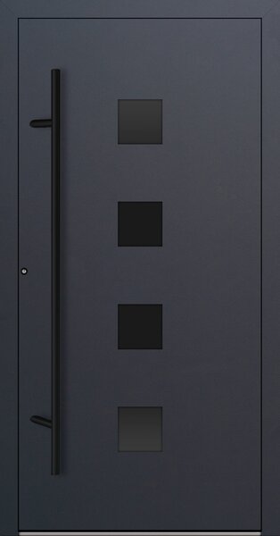 Hliníkové vchodové dveře FM Turen Premium P90 M23 BLACKLINE antracit RAL7016