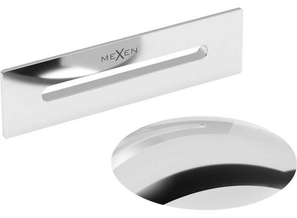 Mexen Uni zátka s přepadem do volně stojící vany, chrom - 5100-01