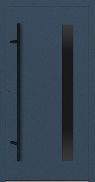Hliníkové vchodové dveře FM Turen Premium P90 M24 BLACKLINE modrá RAL5011