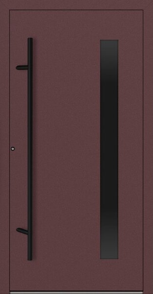 Hliníkové vchodové dveře FM Turen Premium P90 M24 BLACKLINE červenohnědá RAL3099