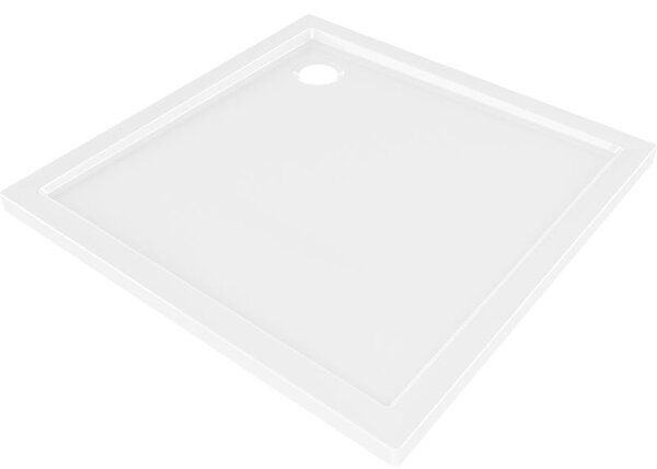 Mexen Flow sprchová vanička čtvercová slim 90 x 90 cm, bílý lesk - 46S109090