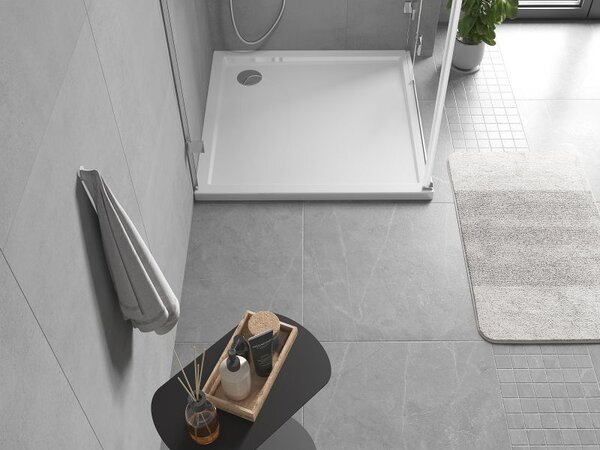 Mexen Flow čtvercový sprchový tác slim 70 x 70 cm, bílý lesk - 46S107070
