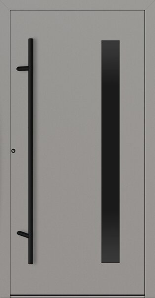 Hliníkové vchodové dveře FM Turen Premium P90 M24 BLACKLINE šedá RAL9007