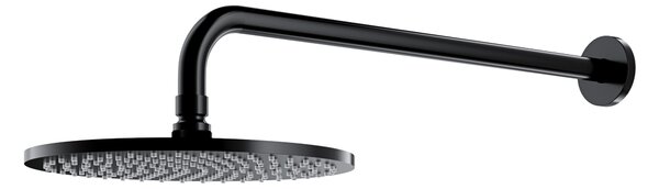 Omnires SlimLine hlavová sprchá s ramenem 25x25 cm kulatý černá WGSET1BL