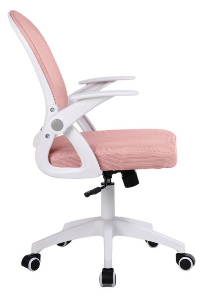 Dětská otočná židle Neoseat JUNI 011 — látka, růžová