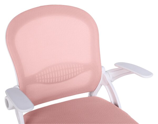 Dětská otočná židle Neoseat JUNI 011 — látka, růžová
