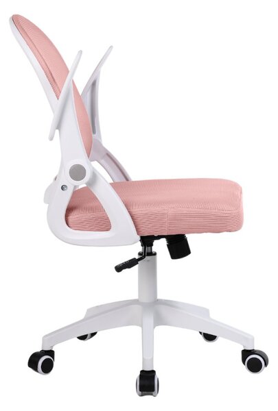 Dětská otočná židle Neoseat JUNI 011 — látka, růžová