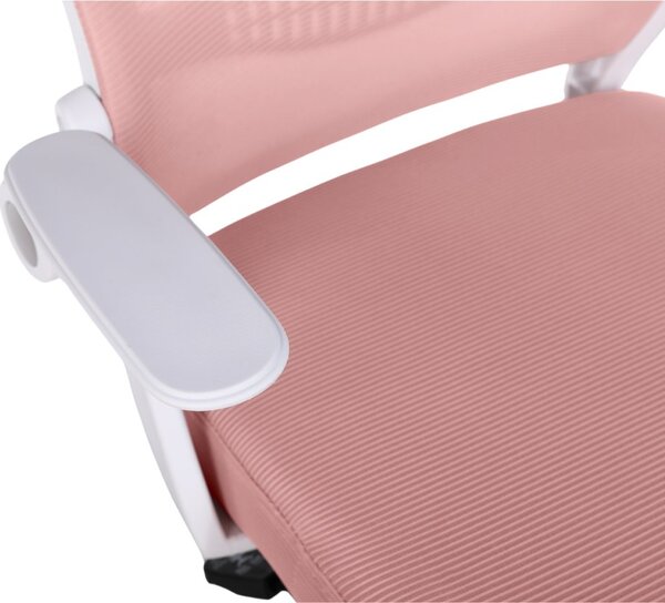 Dětská otočná židle Neoseat JUNI 011 — látka, růžová