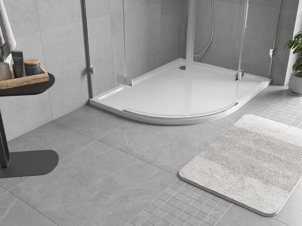 Mexen Flow sprchová vanička půlkruhová asymetrická slim pravá 100 x 90 cm, bílý lesk - 46Q109010R