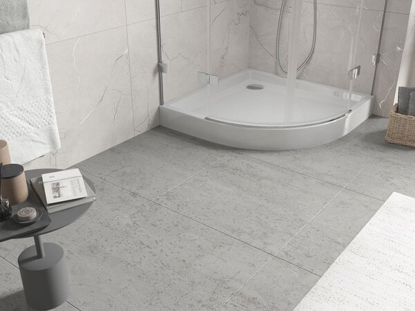 Mexen Flow+ sprchová vanička půlkruhová 80 x 80 cm, bílý lesk - 46Q108080H