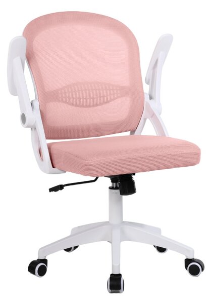 Dětská otočná židle Neoseat JUNI 011 — látka, růžová