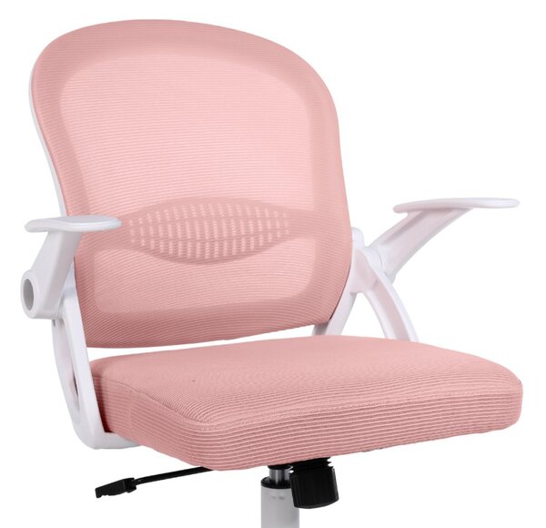 Dětská otočná židle Neoseat JUNI 011 — látka, růžová