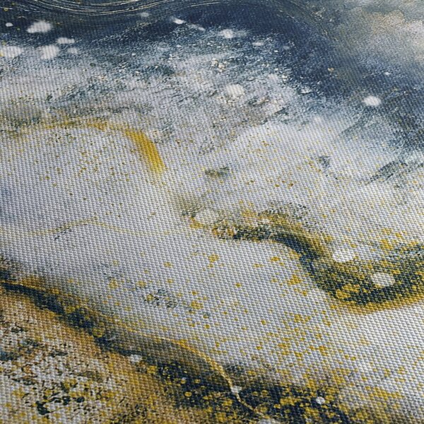 Obraz - Zlatá abstrakce (170x50 cm)