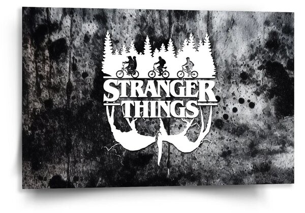 Sablio Obraz Stranger Things White - 120x80 cm