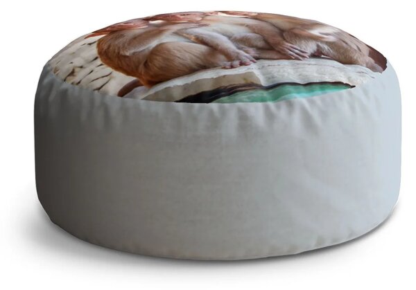 Sablio Taburet Circle Opičky: 38x48 cm