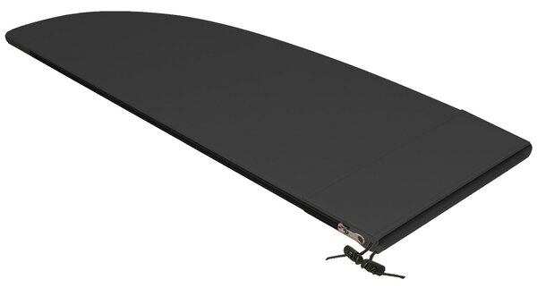 Ochranný obal na slunečník Outsunny - Voděodolný Oxford 600D, obal s ozdobným zipem pro zahradu Ø56x220 cm, Černý | Aosom