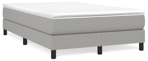 Box spring postel s matrací světle šedá 120x190 cm textil 3269657