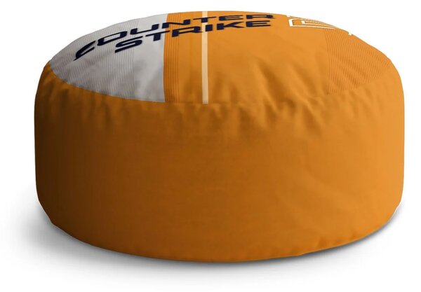 Sablio Taburet Circle Counter Strike 2 Oranžová: 38x48 cm