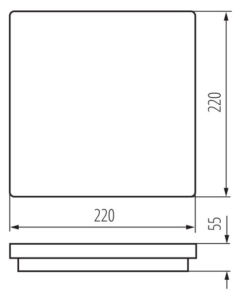 Stropní LED svítidlo Kanlux BENO 32942 18W NW-L-W bílá