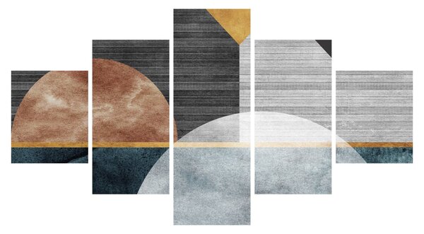 Obraz - Tvary a textury (125x70 cm)