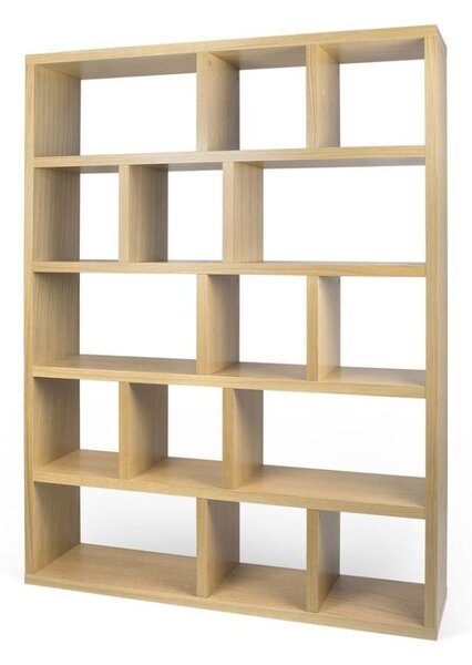 Knihovna v dekoru dubu v přírodní barvě 150x198 cm Berlin – TemaHome