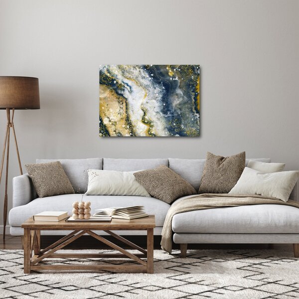 Obraz - Zlatá abstrakce (70x50 cm)