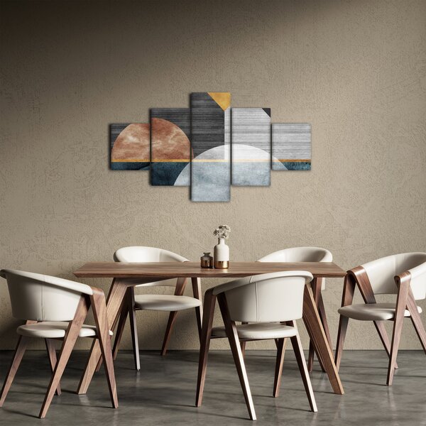Obraz - Tvary a textury (125x70 cm)