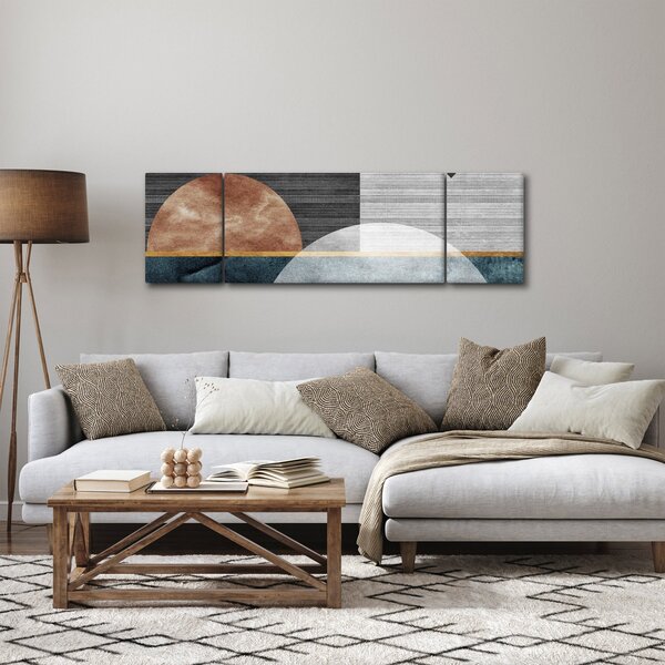 Obraz - Tvary a textury (170x50 cm)