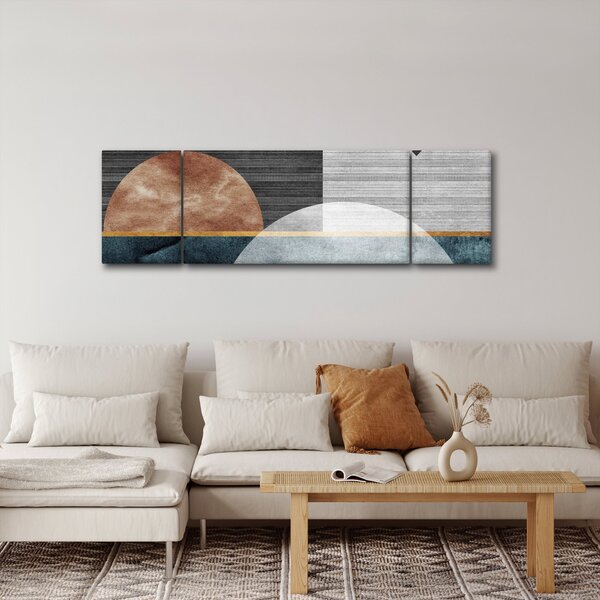 Obraz - Tvary a textury (170x50 cm)