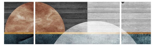 Obraz - Tvary a textury (170x50 cm)