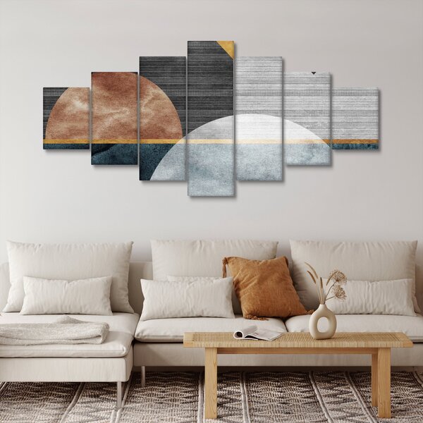 Obraz - Tvary a textury (210x100 cm)