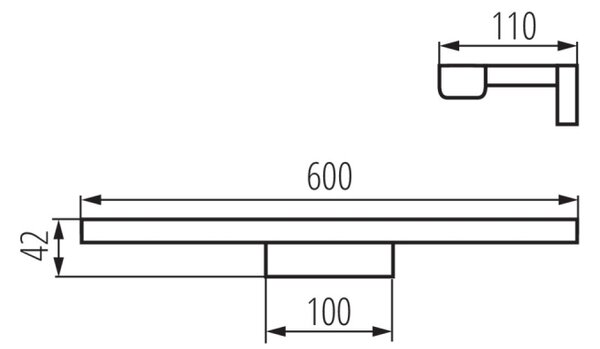 LED koupelnové svítidlo Kanlux ASTEN 26684 12W-NW-B IP44