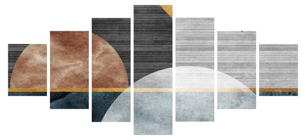 Obraz - Tvary a textury (210x100 cm)