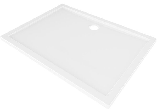 Mexen Flow obdélníkový sprchový kout slim 100 x 80 cm, bílý lesk - 46R108010