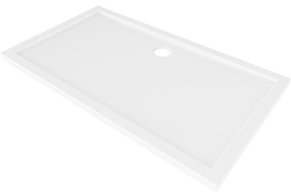 Mexen Flow obdélníkový sprchový kout slim 150 x 70 cm, bílý lesk - 46R107015