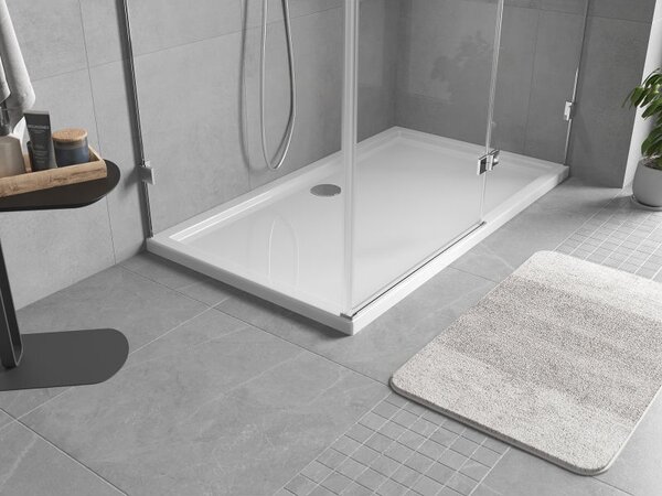 Mexen Flow obdélníkový sprchový kout slim 150 x 70 cm, bílý lesk - 46R107015