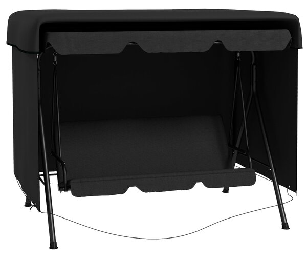 Ochranný obal na houpačku Outsunny, voděodolné plátno 2,15L x 1,55W x 1,5H m PE Černý | Aosom